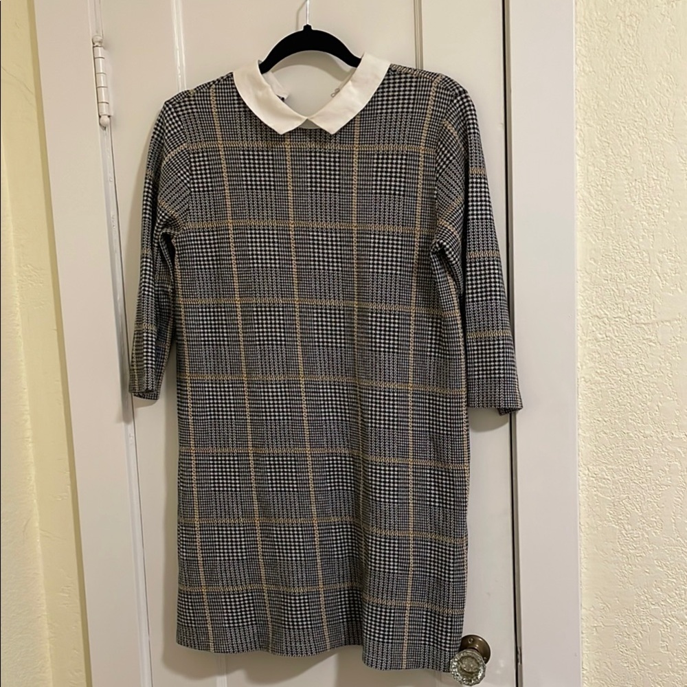 Plaid Collared Dress